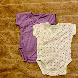 UNIQLO Cotton Mesh Inner Short Sleeve Bodysuit
